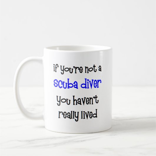 scuba divers leven echt koffiemok (Links)