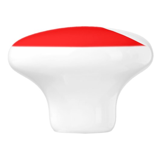 scuba divers markeren rood diagonaal duvelsymbool keramische knop (Zijkant)