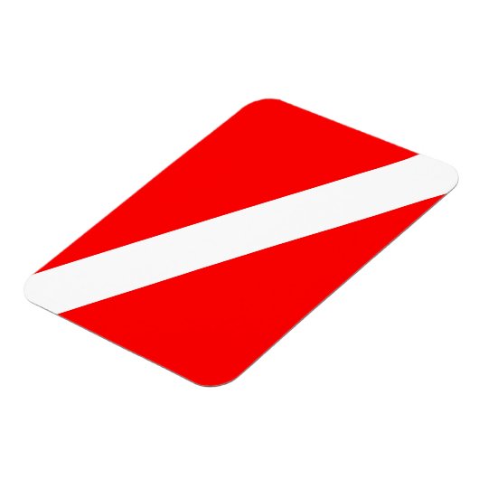 scuba divers markeren rood diagonaal duvelsymbool magneet (Linkerzijde)