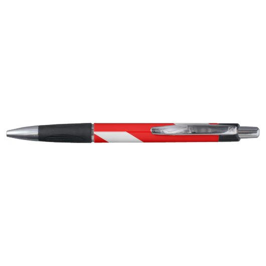 scuba divers markeren rood diagonaal duvelsymbool pen (Achterkant)