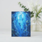 Scuba Divers, onderwaterscène Briefkaart (Staand voorkant)