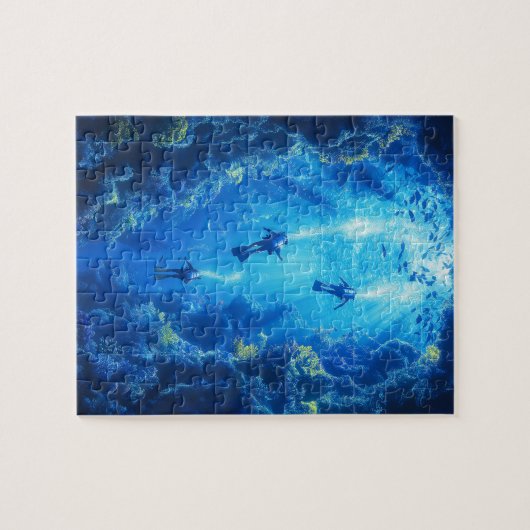 Scuba Divers, onderwaterscène Legpuzzel (Horizontaal)