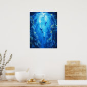 Scuba Divers, onderwaterscène Poster (Keuken)