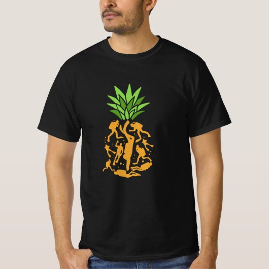 Scuba Divers Pineappel T-shirt (Voorkant)