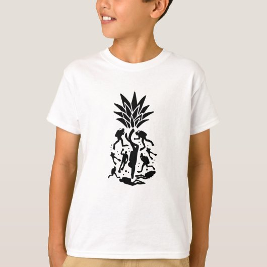 Scuba Divers Pineappel T-shirt (Voorkant)