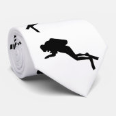 "Scuba Diver's Stropdassen" Stropdas (Opgerold)