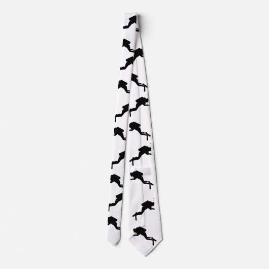 "Scuba Diver's Stropdassen" Stropdas (Achterkant)