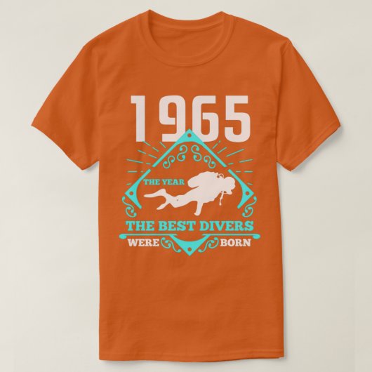Scuba Diving 1965 Birthday Cadeau Diver Gift T-shirt (Design voorkant)