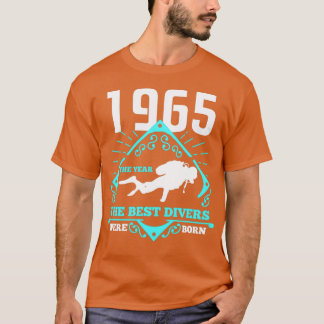 Scuba Diving 1965 Birthday Cadeau Diver Gift T-shirt