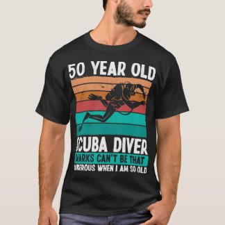 Scuba Diving 50th Birthday Idea for Scuba Diver T-shirt