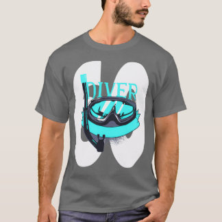 Scuba Diving 60th Birthday Diver 60 JAAR T-shirt