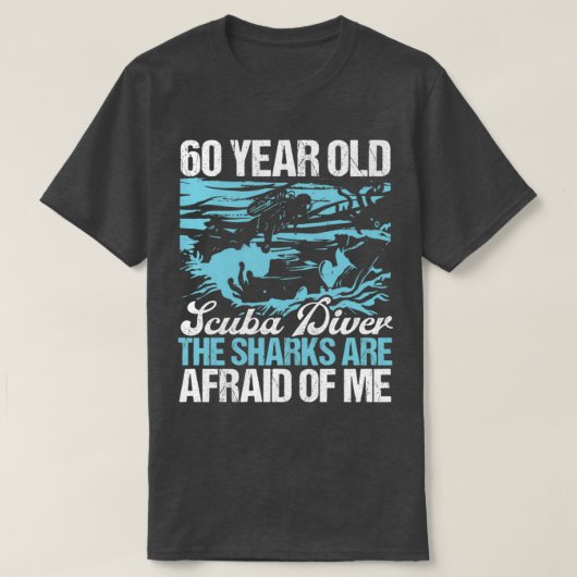 Scuba Diving 60th Birthday Scuba Diver 60 Years T-shirt (Design voorkant)