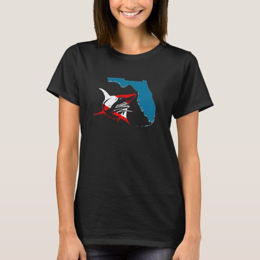 Scuba Diving Accessories Florida Shark Dive Flag S T-shirt (Voorkant)