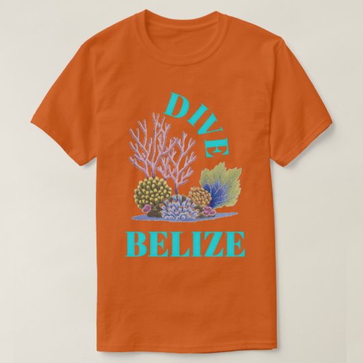 Scuba Diving Belize T-shirt (Design voorkant)