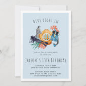 Scuba Diving Birthday Party Invitation (Voorkant)