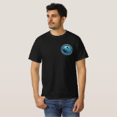 Scuba Diving Blue Zee Round Design T-shirt (Voorkant volledig)