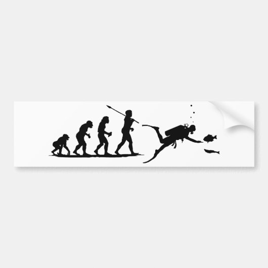 Scuba Diving Bumpersticker (Voorkant)