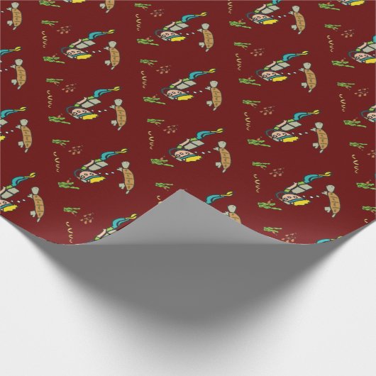 Scuba Diving Cadeaupapier (Hoek)