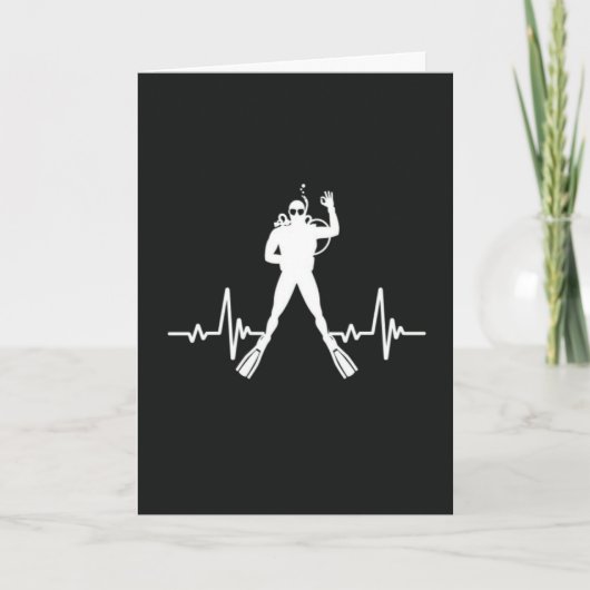 Scuba Diving Cards Diver Snorkeling Water Sports Kaart (Voorkant)