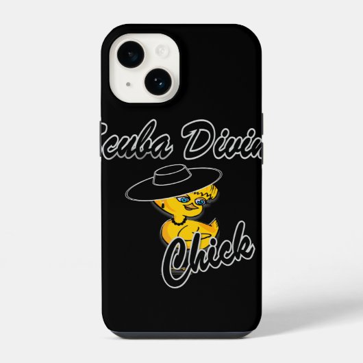 Scuba Diving Chick #4 iPhone Hoesje (Achterkant)