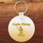 Scuba Diving Chick Sleutelhanger (Voorkant)