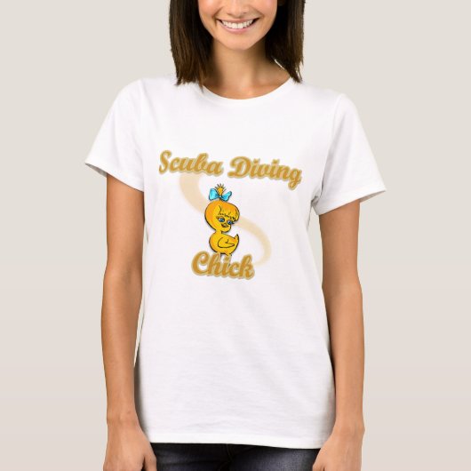 Scuba Diving Chick T-shirt (Voorkant)