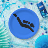 Scuba Diving Design Paper Party-Bord Papieren Bordje (Feest)