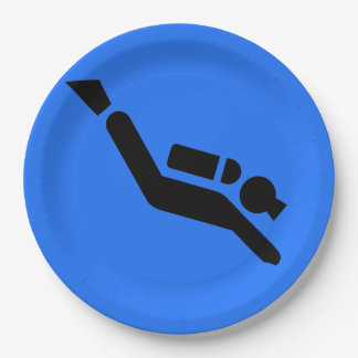 Scuba Diving Design Paper Party-Bord Papieren Bordje