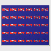 Scuba Diving DIVE Cadeaupapier (Vlak)