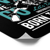 Scuba Diving Dive Underwater Lifestyle Born Dive Poster (Hoek)