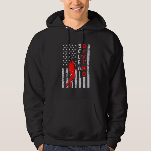 Scuba Diving Diver Hoodie (Voorkant)