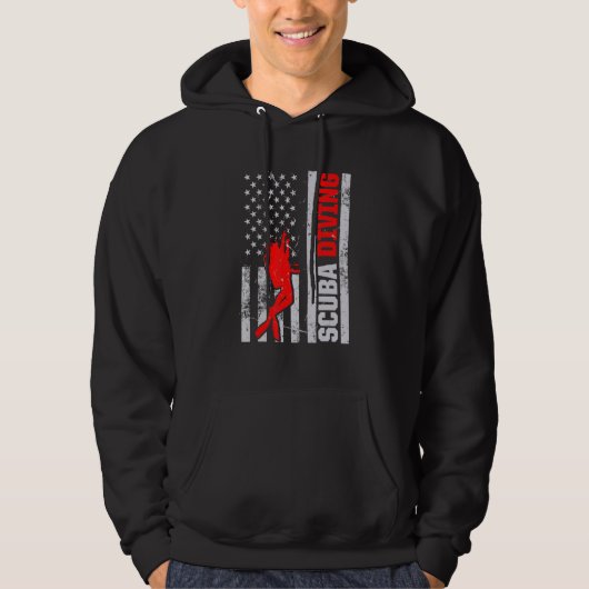 Scuba Diving Diver Hoodie (Voorkant)