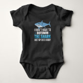 Scuba Diving Diver Shark Dive Ocean Romper (Voorkant)