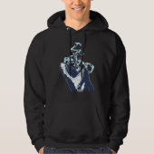 Scuba Diving Diver Shark Megalodon Hoodie (Voorkant)