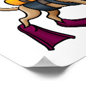 Scuba Diving Dog Poster (Hoek)