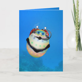 Scuba Diving Easter Egg Feestdagen Kaart