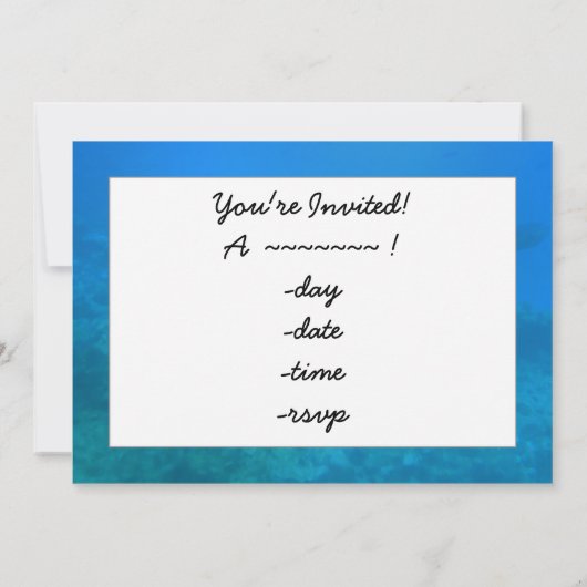 Scuba Diving Easter Egg Kaart (Achterkant)