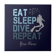 Scuba Diving Eat Sleep Dive Repeteren gezegde