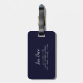 Scuba Diving Eet Slaap Duik Herhaal zegje Bagagelabel (Achterkant verticaal)