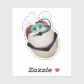 SCUBA Diving Egg Sticker (Vel)