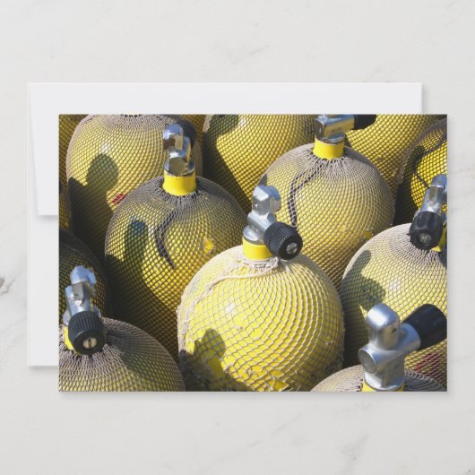 Scuba Diving Equipment Invitation Kaart (Voorkant)