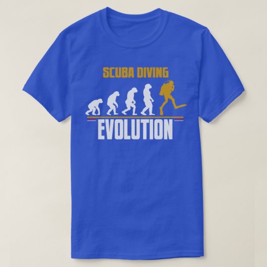 Scuba Diving Evolution 7 T-shirt (Design voorkant)