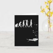 Scuba Diving Evolution Funny Diver Gift Di Kaart (Gele Bloem)