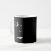 Scuba Diving Evolution Funny Diver Gift Di Koffiemok (Voorkant links)