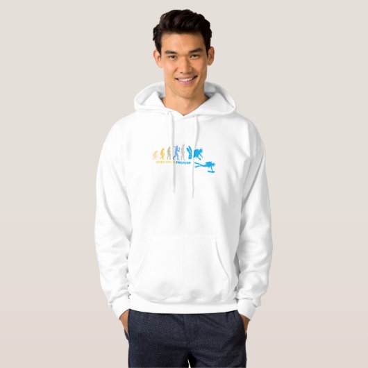 Scuba Diving Evolution Hoodie (Voorkant volledig)
