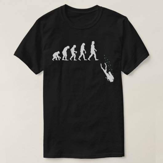Scuba Diving Evolution Underwater Scuba Diver Gift T-shirt (Design voorkant)