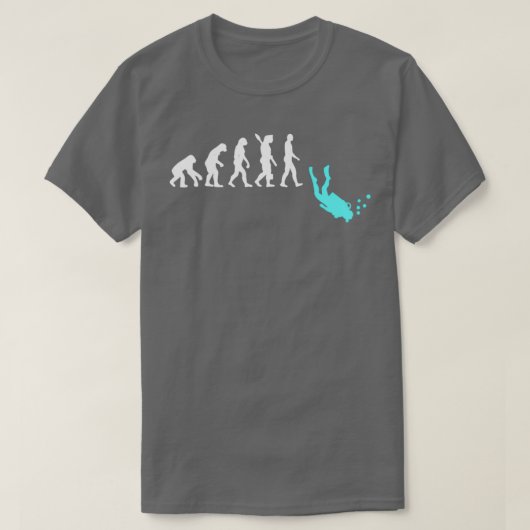 Scuba Diving Evoulution T-shirt (Design voorkant)
