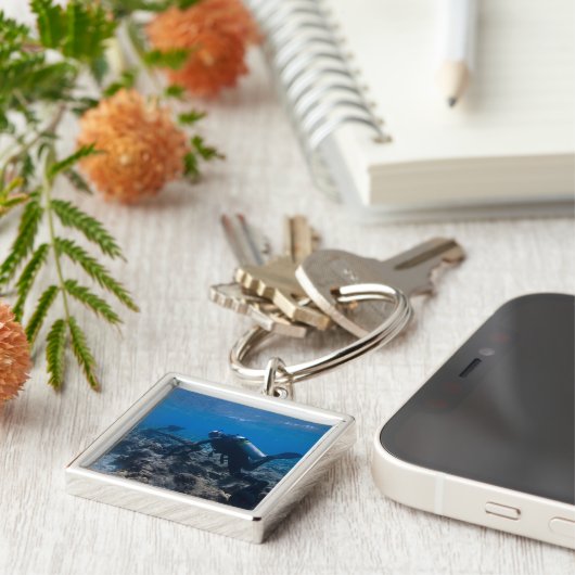 Scuba Diving Excavation Sleutelhanger (Zijkant)