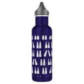 Scuba Diving Fins Fun Diver Grafisch Patroon Waterfles (Links)