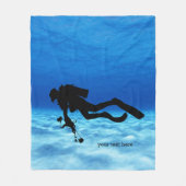 Scuba Diving Fleece Deken (Voorkant)